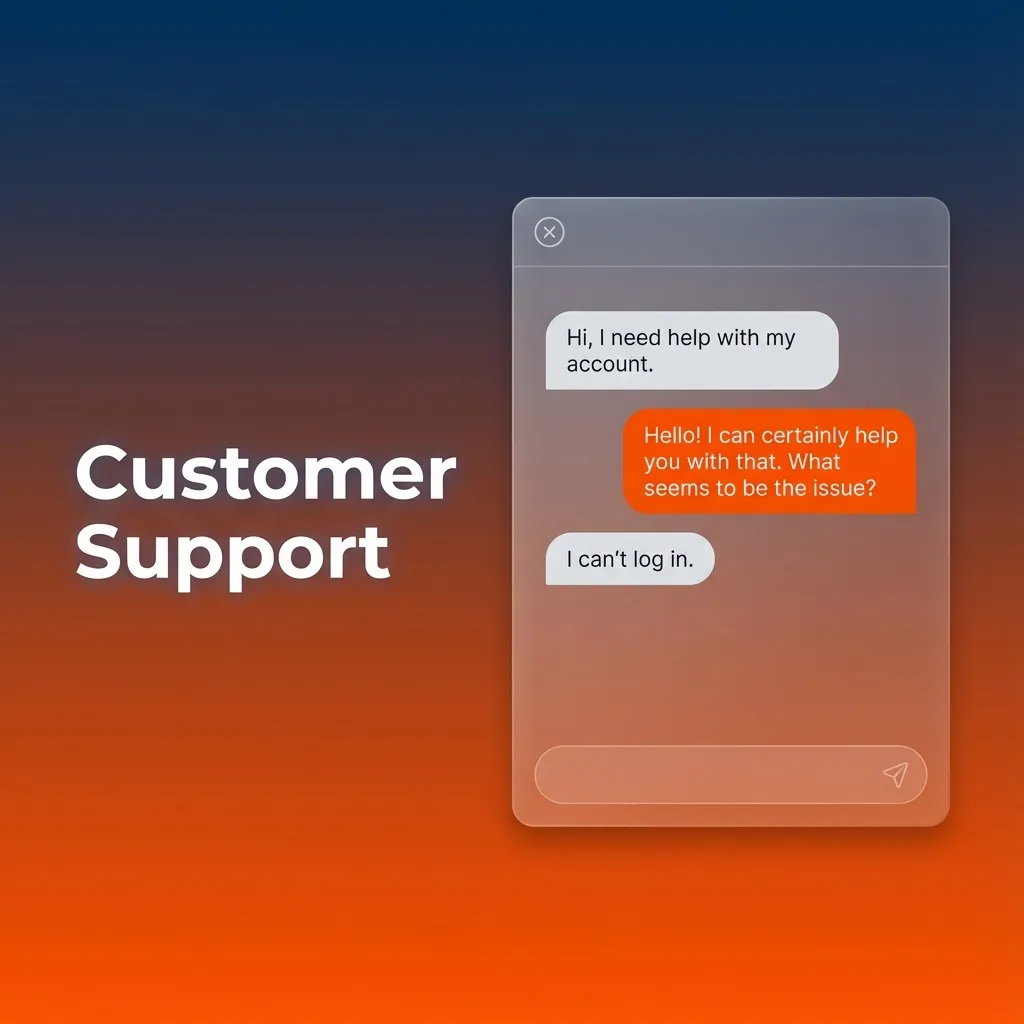Illustration of customer support options in India: live chat, email, FAQ help centre and social channels for withdrawals