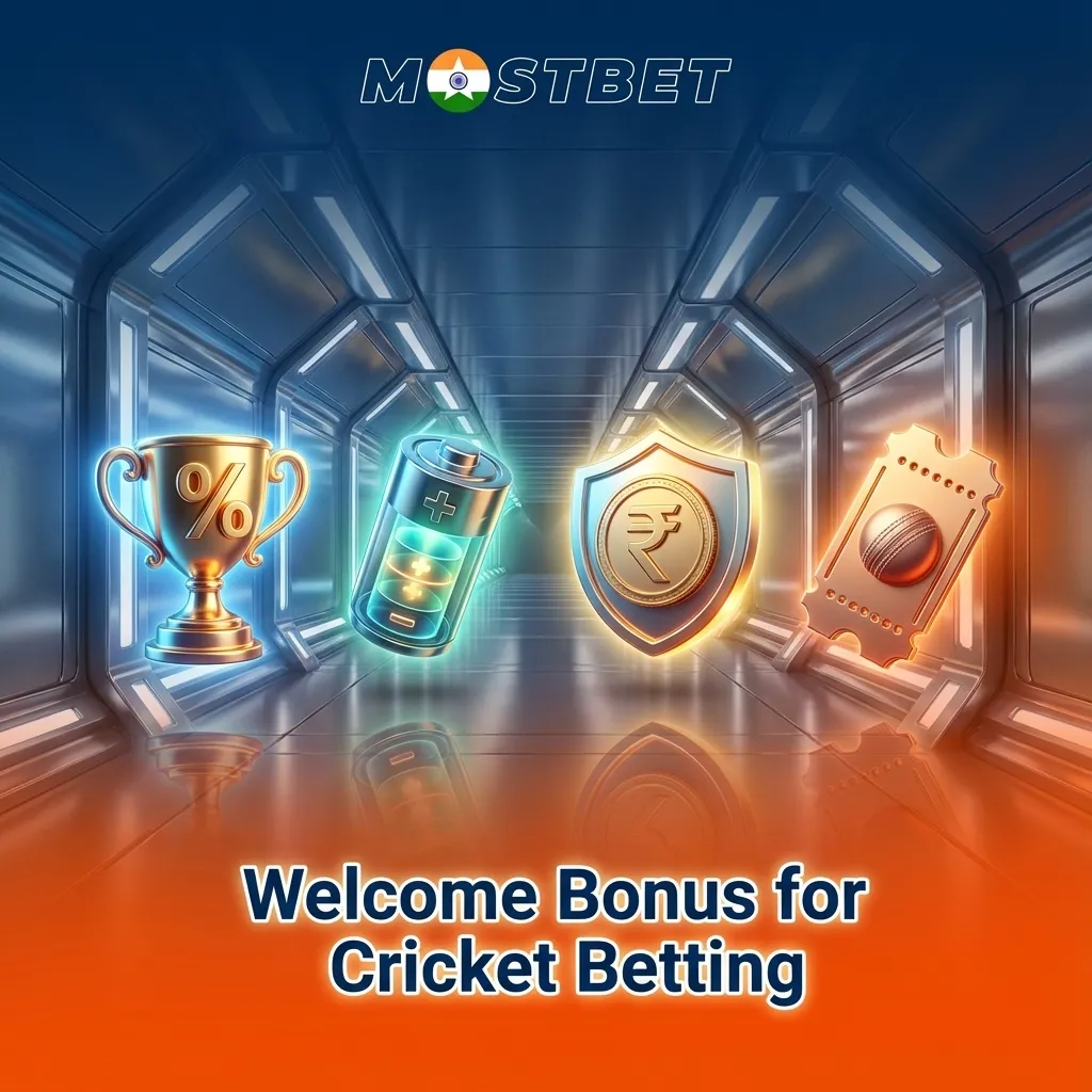Banner advertising 125% first deposit cricket betting bonus in INR with 250 casino free spins and payment method icons